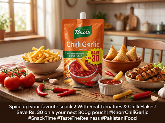 Knorr Chilli Garlic Sauce 800g Pouch | Save Rs. 30 Special Pack